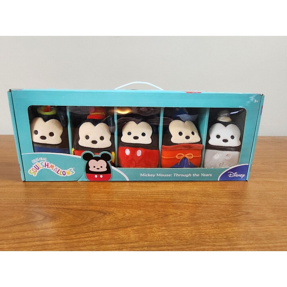 Disney Squishmallow ~ Mickey Mouse: Through The Years Box Set New Free Shipping